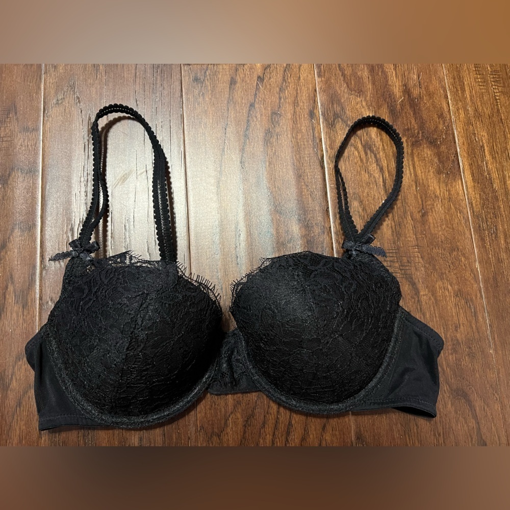 ⛱️🔥b.tempt'd by Wacoal - Black Lace Contour Underwire Bra - 36B